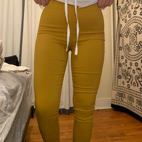 Yellow business pants - Picture 3 of 5